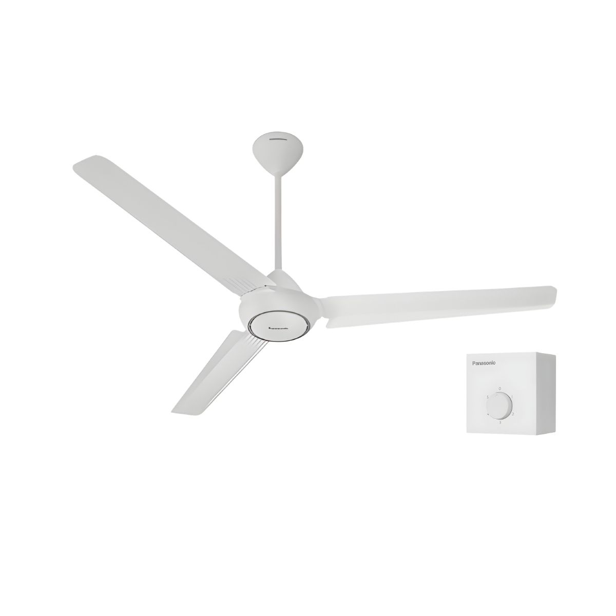 Quạt Trần Panasonic 3 Cánh F-60FV2-L - Màu Trắng, Ti Quạt 55.8cm